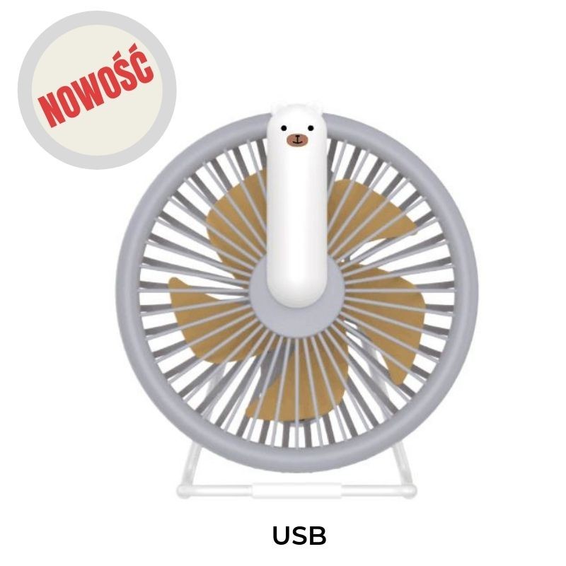 Rabbit&Friends Lampka-wiatraczek Miś Szary 0+