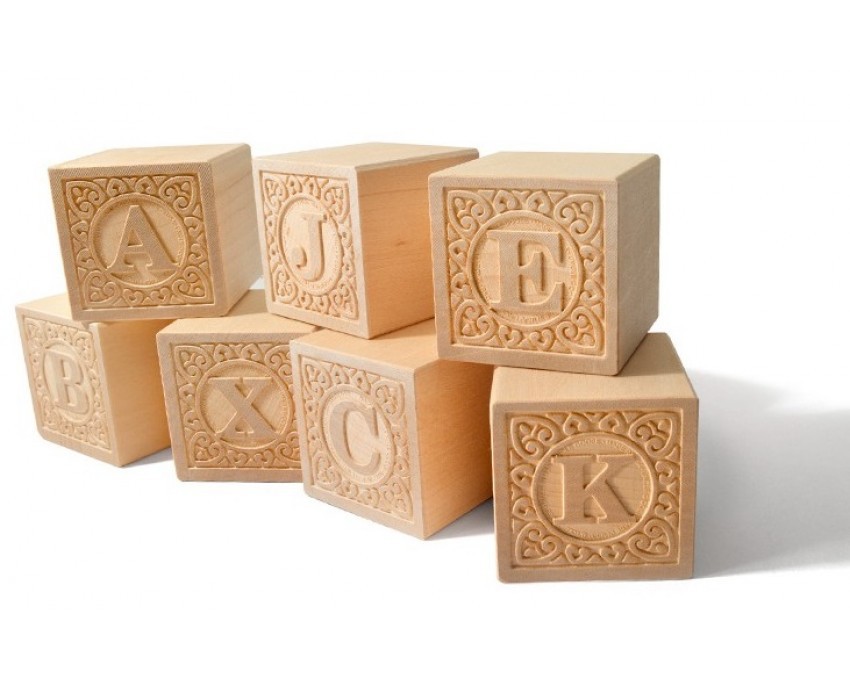 Uncle Goose Alfabet Drewniane Klocki Edukacyjne 1+