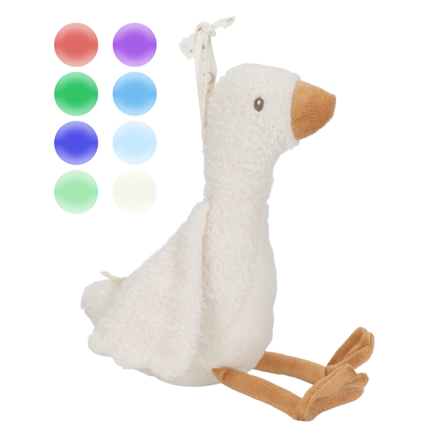 Little Dutch – Gąska interaktywna Newborn Naturals – przytulanka z lampką i dźwiękiem 0+