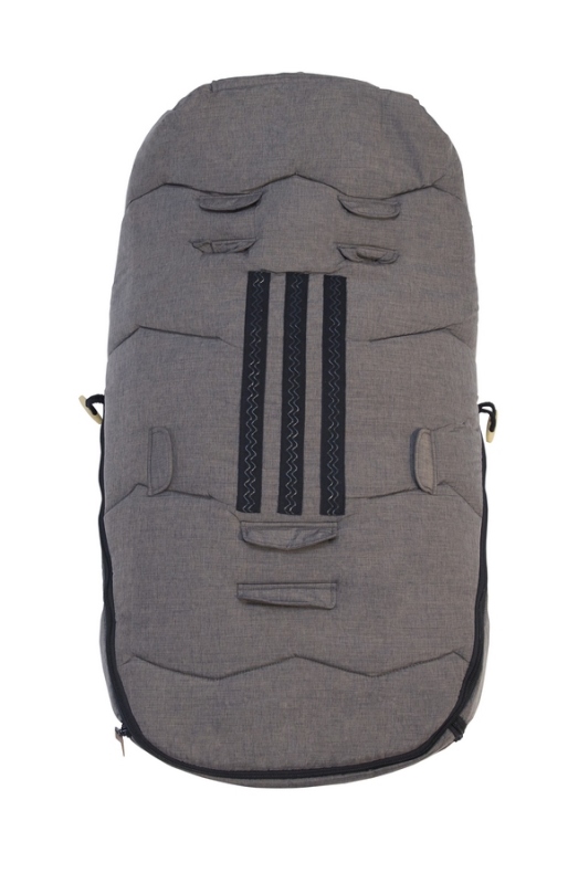 Voksi Śpiworek do wózka Urban Metaliczny Melange | 0+