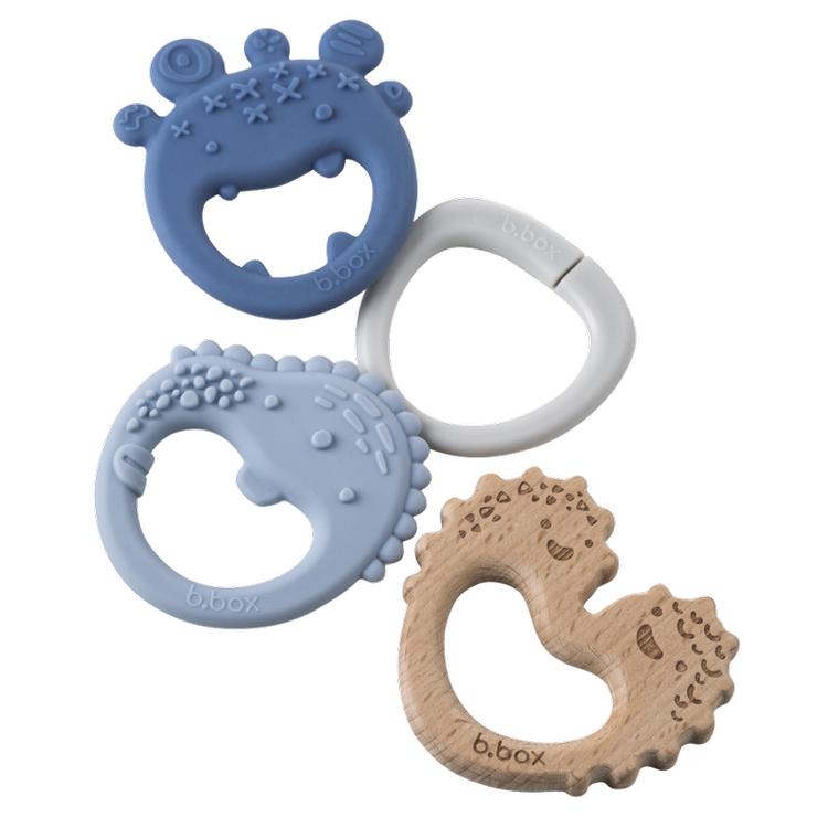 B.Box Gryzaki Sensoryczne Trio Błękit 3m+
