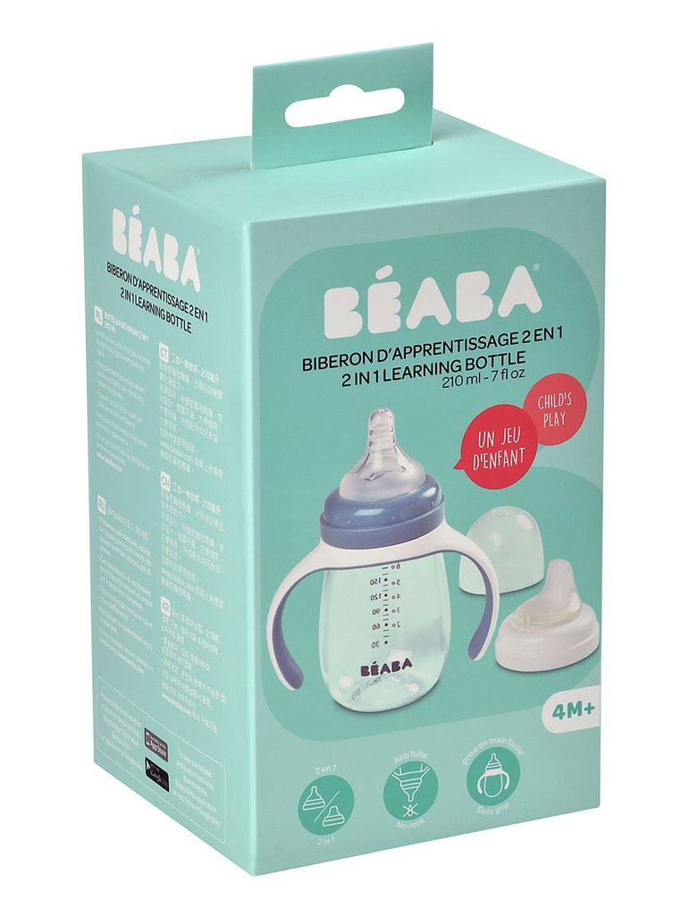 Beaba Butelka Treningowa 2w1 Tritan 210ml Windy Blue