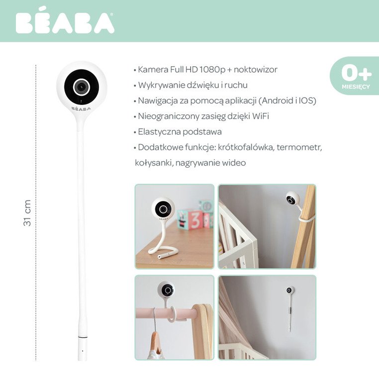 Beaba, Niania elektroniczna video ZEN Connect White