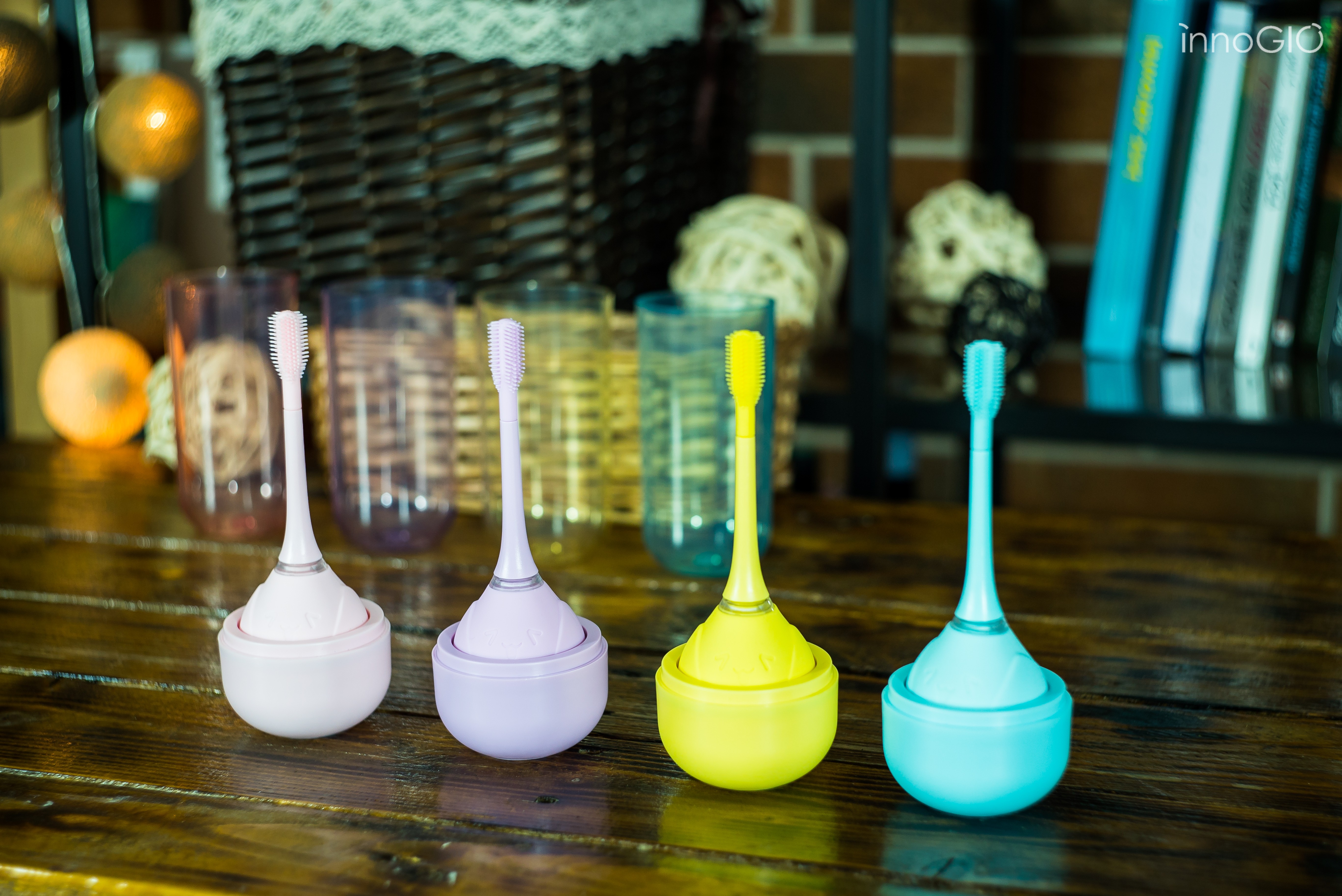 InnoGio Soniczna Szczoteczka 360° Niebieska 2-8 lat