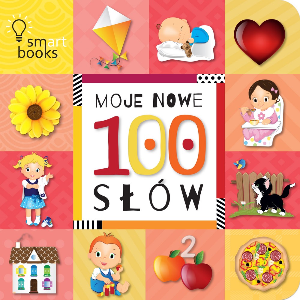 Smart Books Moje nowe 100 słów Książeczka Edukacyjna 0+