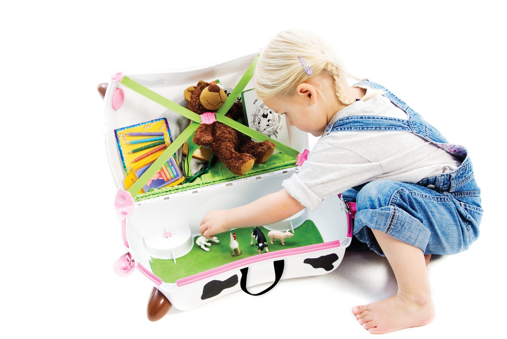 Trunki Jeżdżąca Walizeczka Krowa dla Dzieci 3+