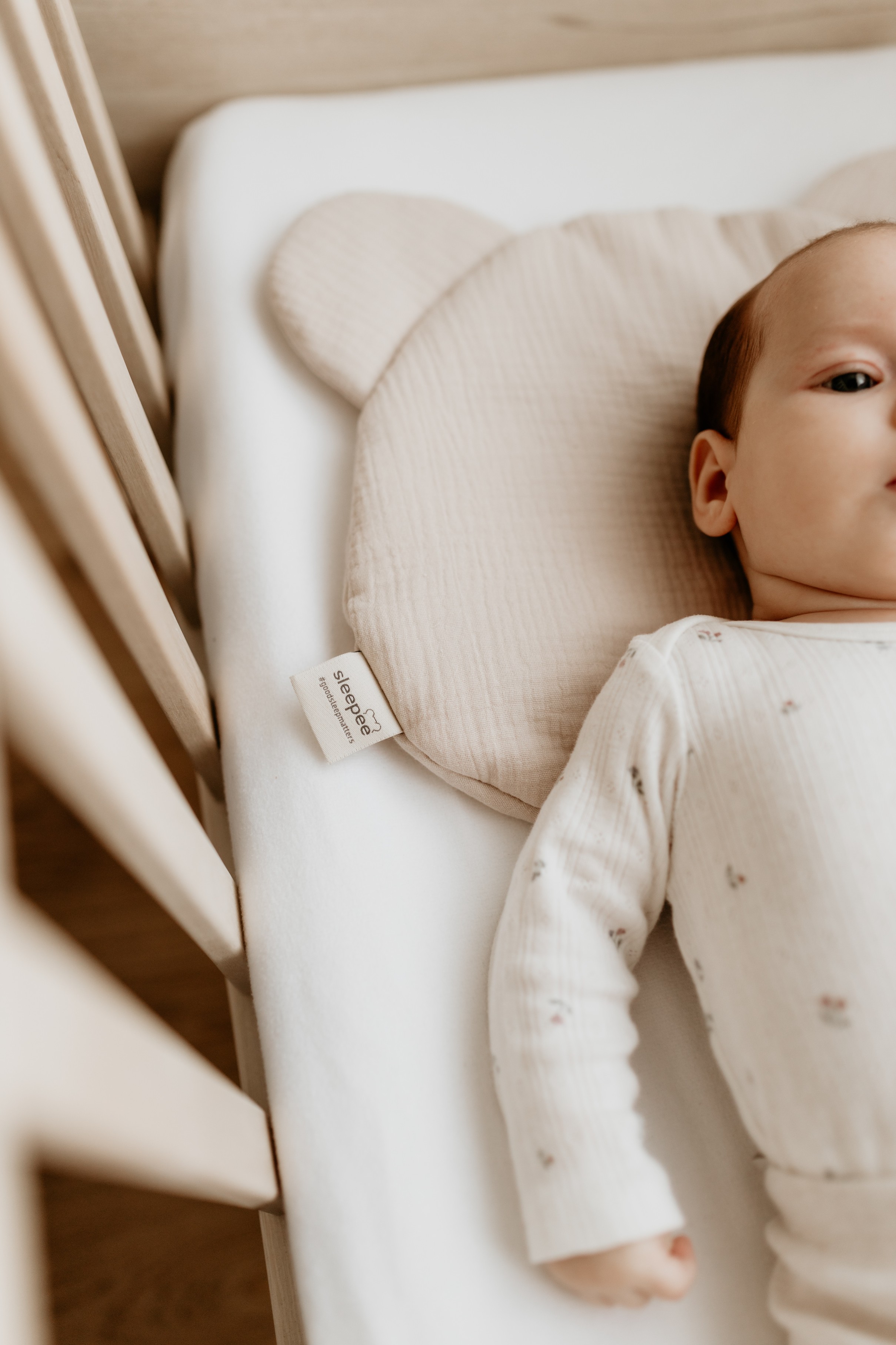 Sleepee Poduszka Muślinowa Misiowa Beżowa 0+