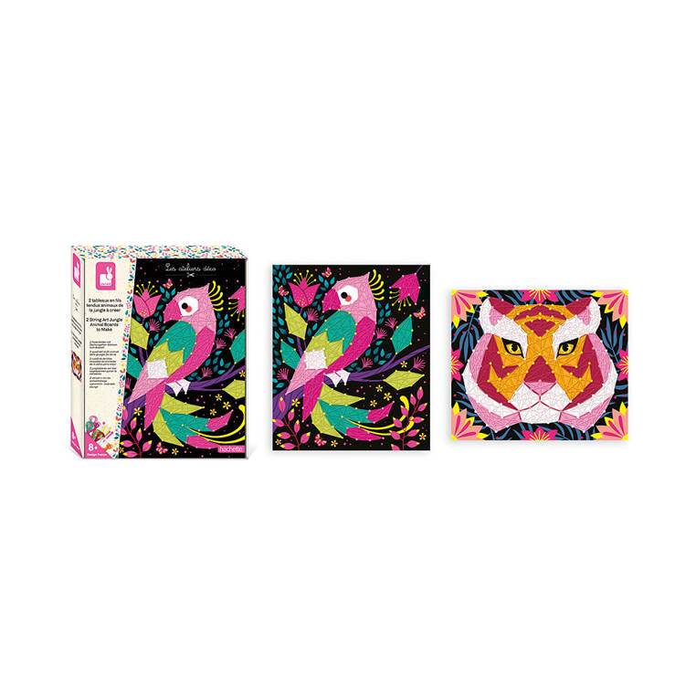 Janod Zestaw Kreatywny String Art Zwierzęta 8+