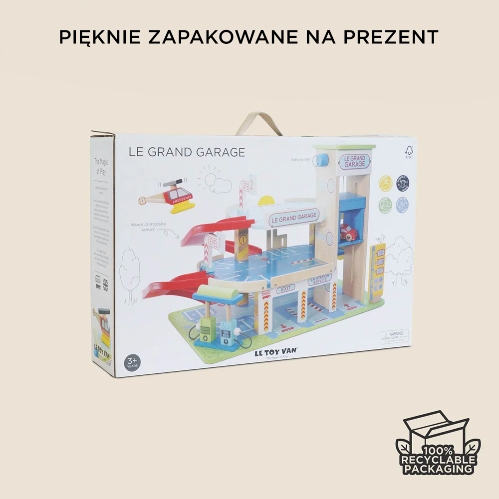 Drewniany wielopoziomowy garaż „Le Grand Garage” | Le Toy Van