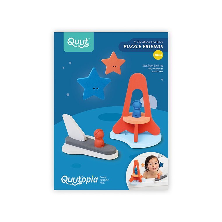 Quut Piankowe Puzzle 3D Quutopia - Wyprawa na Księżyc 10m+