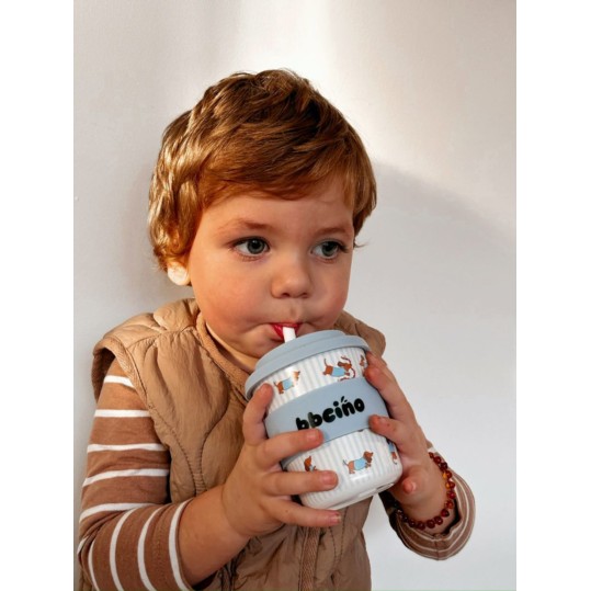 BBCino Kubek Dziecięcy Dash in Blue 240 ml Babycino 12+