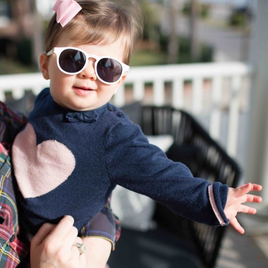 Babiators Okulary Keyhole Wicked White 3-5 lat