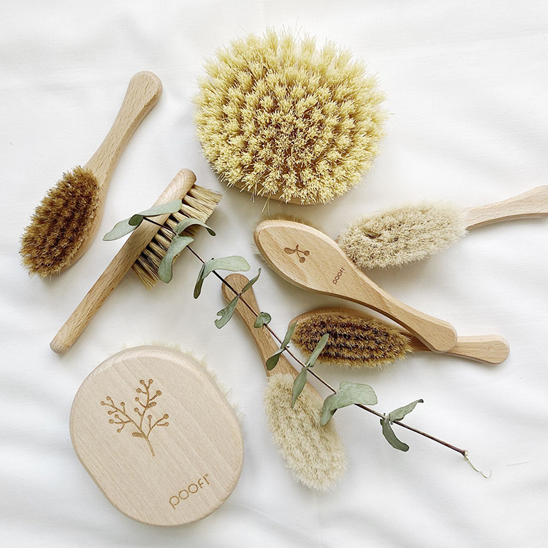 Poofi Zestaw szczotek dla dziecka - Miękkie włosie 0+