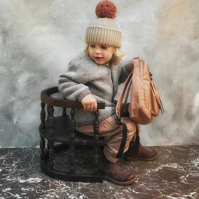 Elodie Details - Czapka Wełniana Pure Khaki 6-12 miesięcy