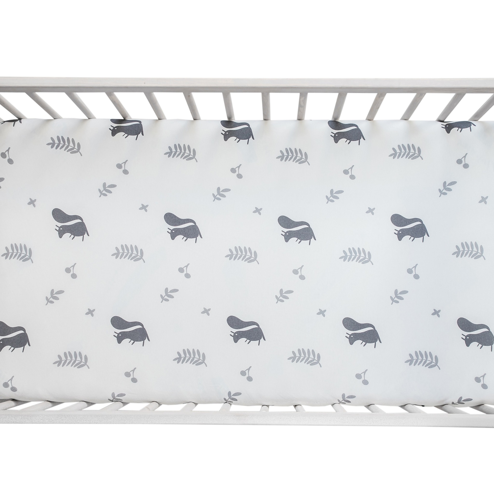 Sleepee Prześcieradło We Care Wiewióry 120x60cm | Bawełna z Elastanem