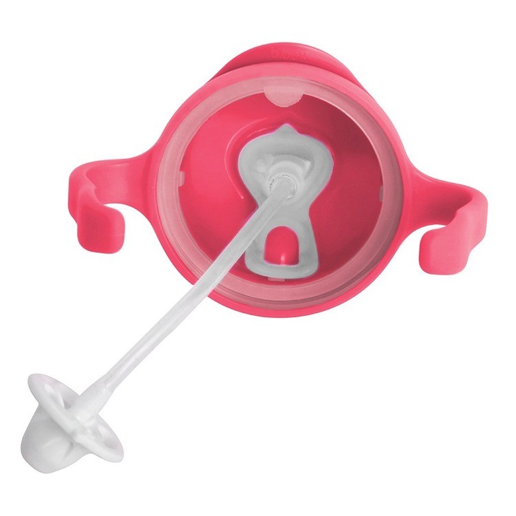 B.Box, Bidon ze słomką 240 ml malinowy