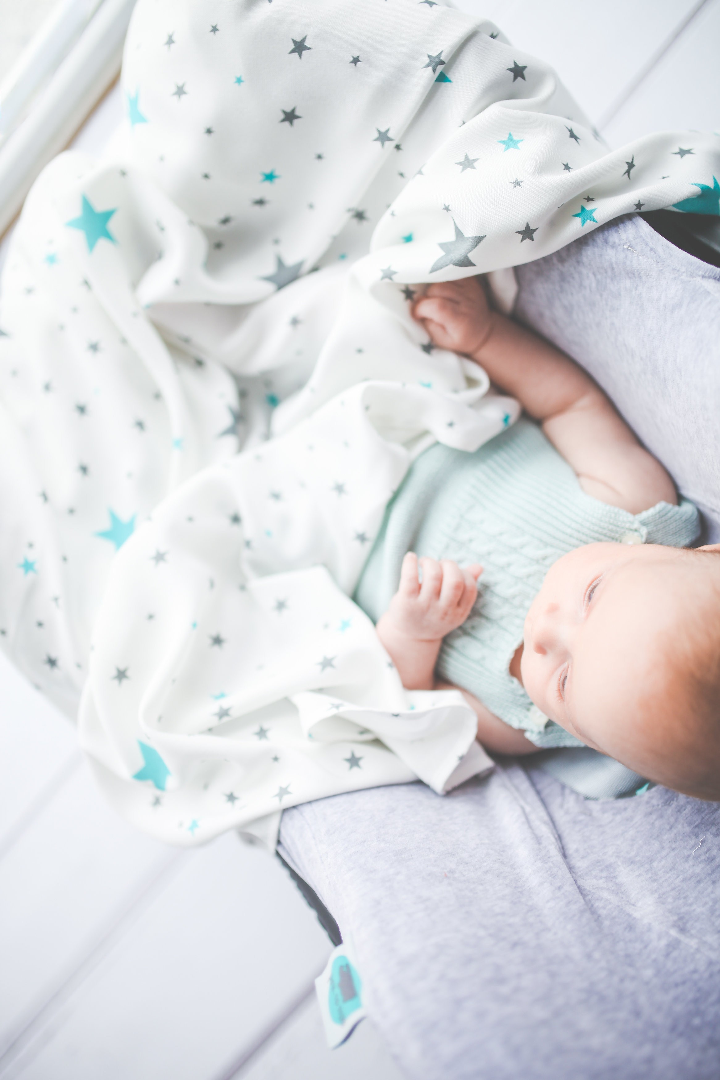 Pink No More Chusta Bambusowa Gwiazdy 120x120cm Premium