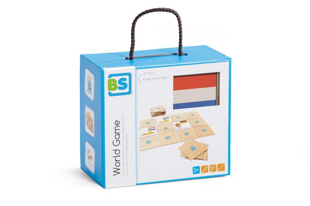 Gra Flagi Państw Drewniana 3+ | Edukacyjna