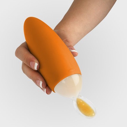 Boon Łyżeczka do karmienia zielona 4m+