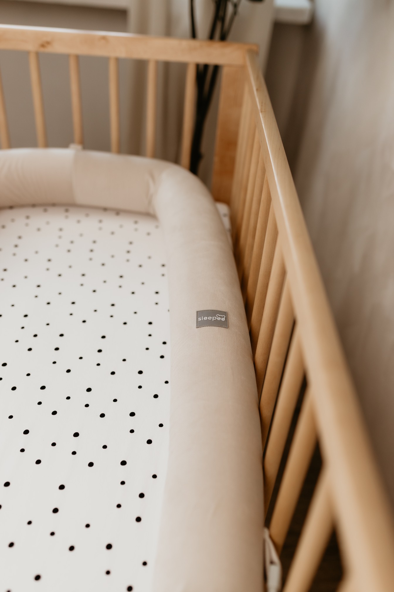 Sleepee Gniazdko Niemowlęce Modularne 2w1Odpinane Boki Różowe