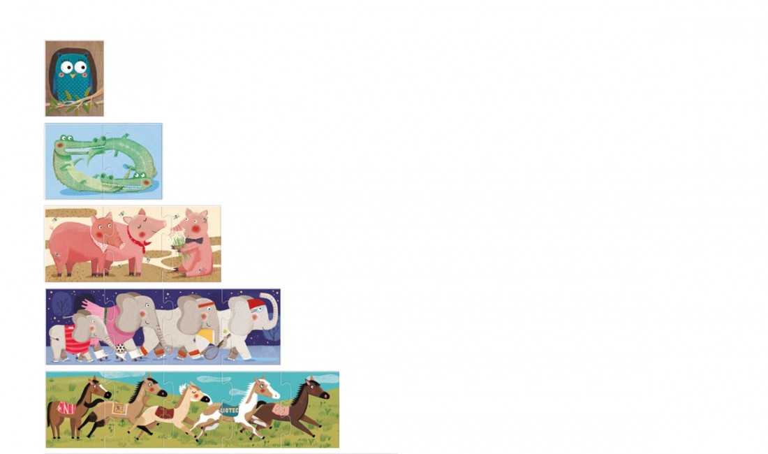 Londji Puzzle 10 Pingwinów 3+ lat