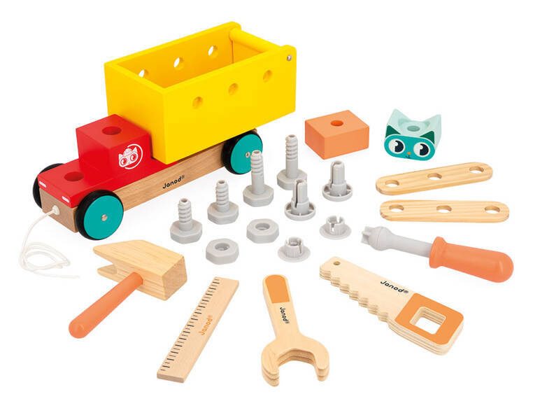 Janod Ciężarówka Drewniana do Składania Brico'Kids 2+