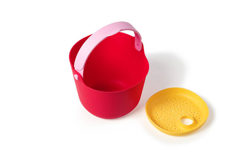 Quut Wiaderko z sitkiem Bucki Cherry+Pink 10m+