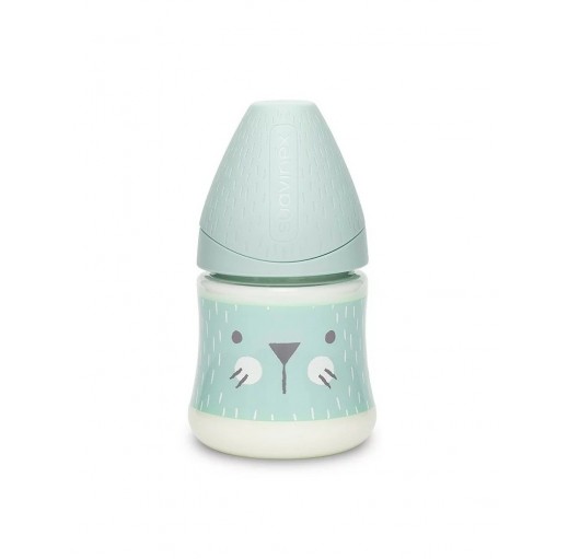 Suavinex, Butelka HYGGE 150ml - kotek miętowy