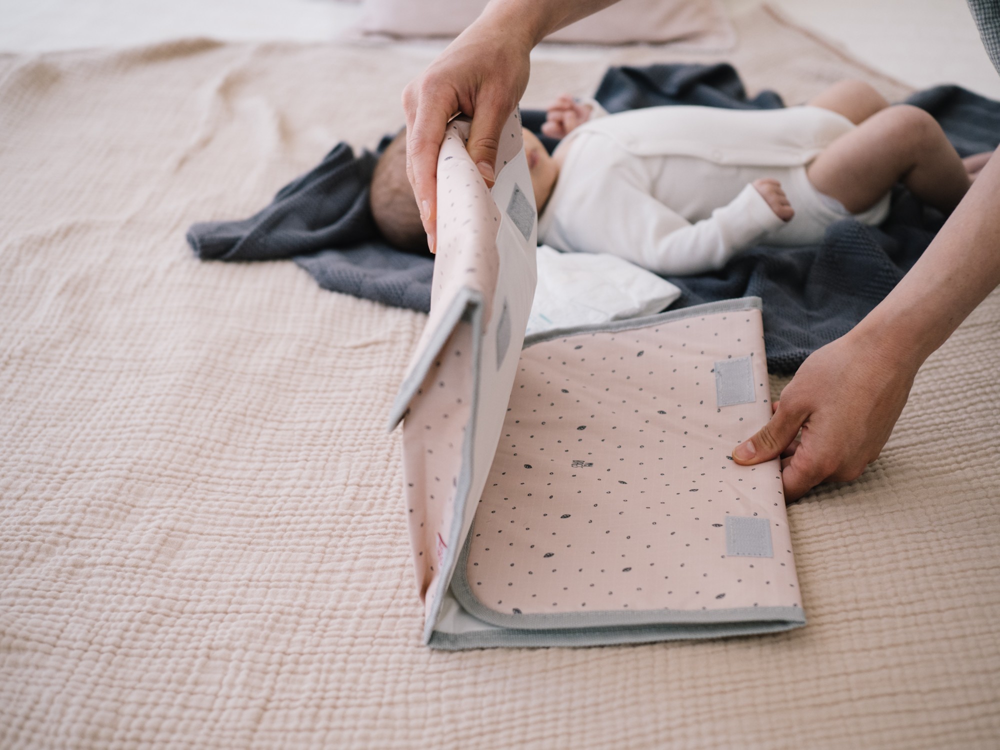 My Bag's Przewijak Leaf Pink 22x32cm