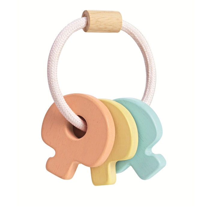 Plan Toys Grzechotka Klucze Pastelowa 0+