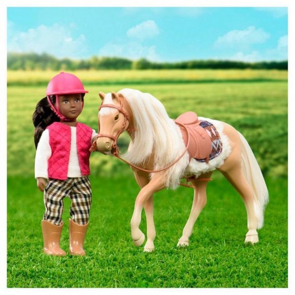 Lori Koń American Quarter Horse 15cm z akcesoriami 3+