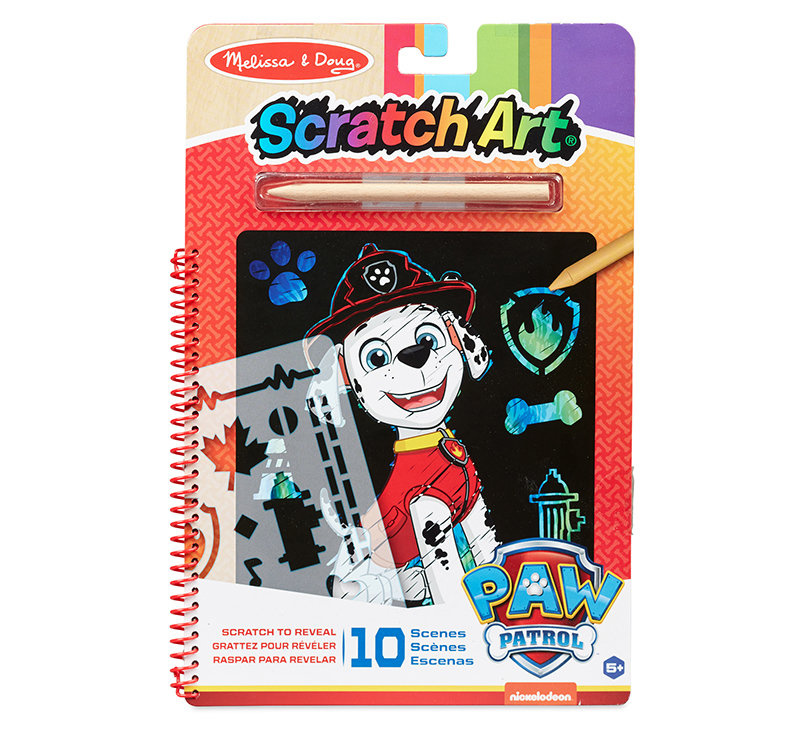 Psi Patrol Scratch Art Pad wydrapywanka Melissa & Doug