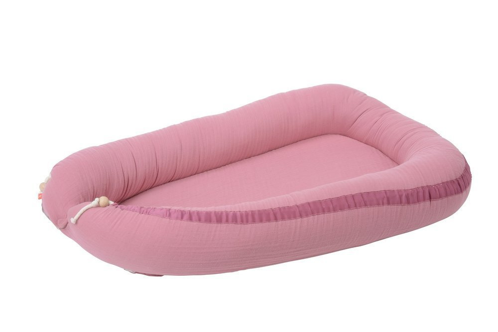 Kikadu Gniazdko Niemowlęce Muślin Bawełna Różowe 0+