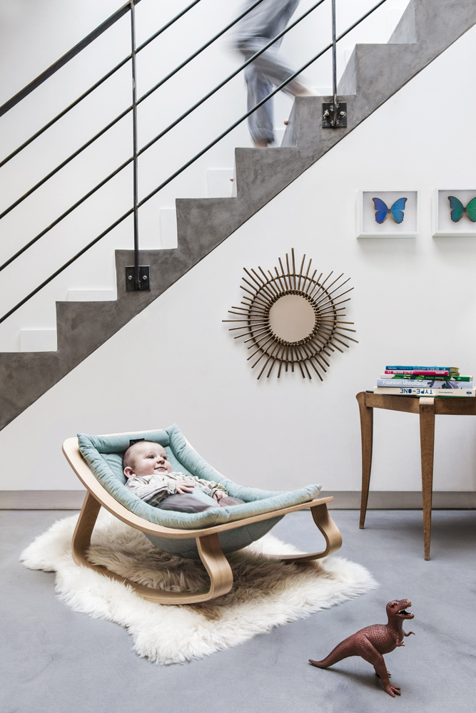 Charlie Crane, Leżaczek Levo buk Aruba Blue