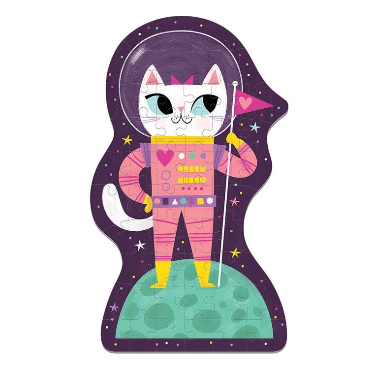 Mudpuppy Puzzle Kotek w kosmosie 50 elementów 4+