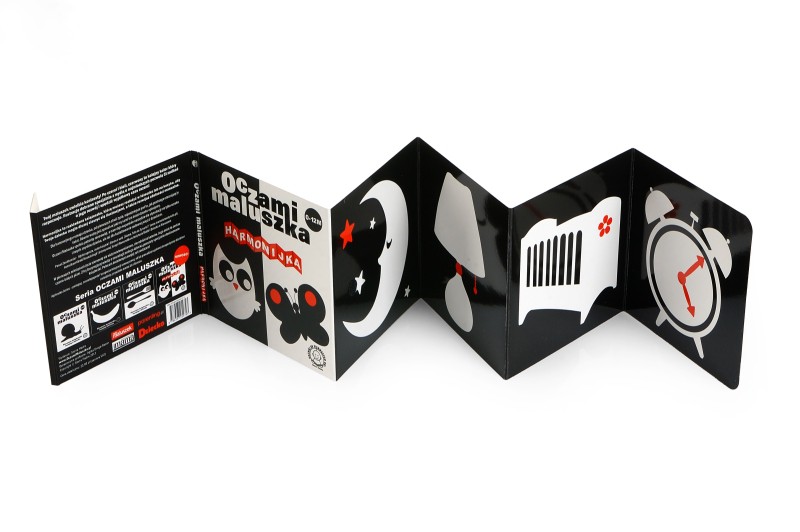 Oczami Maluszka Książeczka Kontrastowa Harmonijka 0+