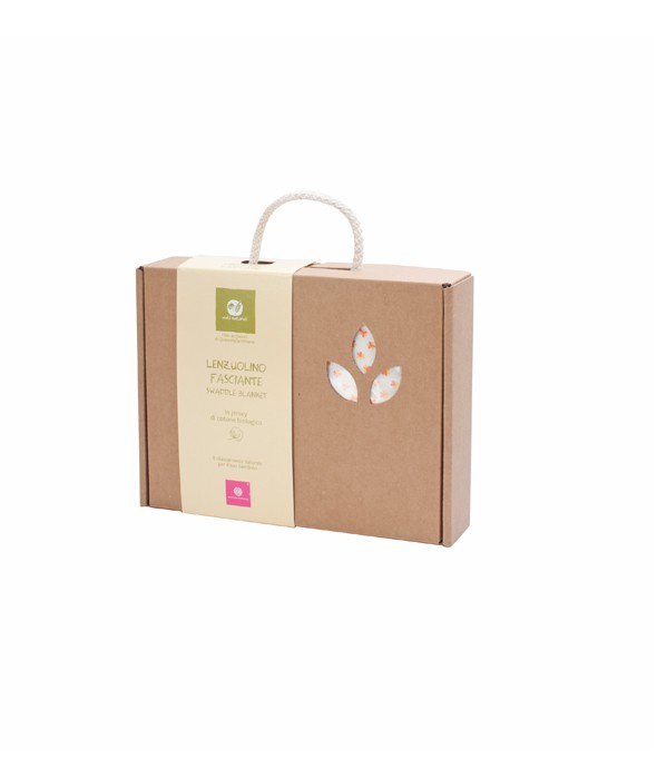 Otulaczek bawełniany NATI NATURALI w kwiaty 0-4m