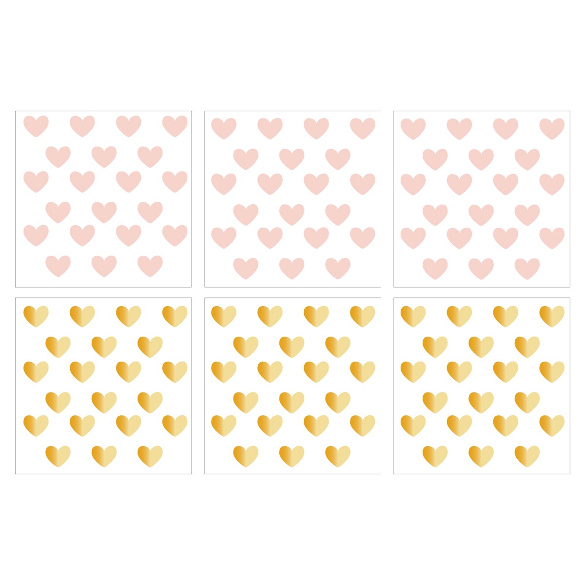 Dekornik , Naklejki ścienne serduszka