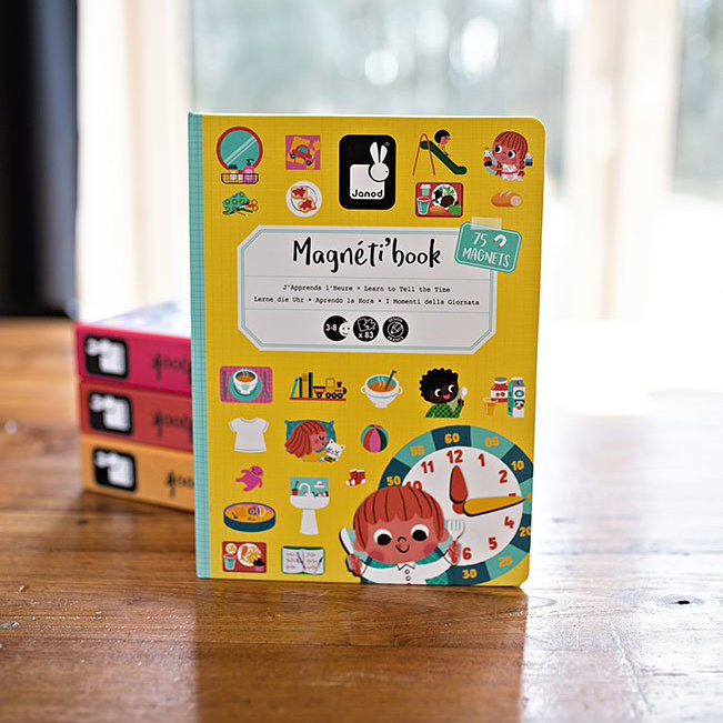 Janod, Magnetyczna układanka Uczę się zegarka Magnetibook 