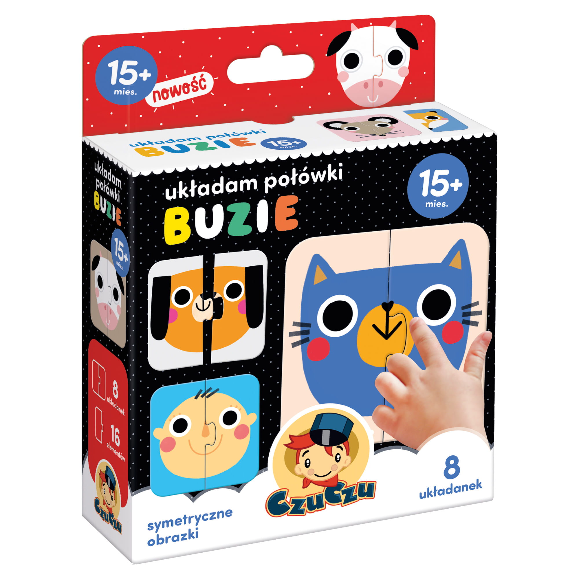 Czuczu Puzzle Układam połówki Buzie 15+ mies.