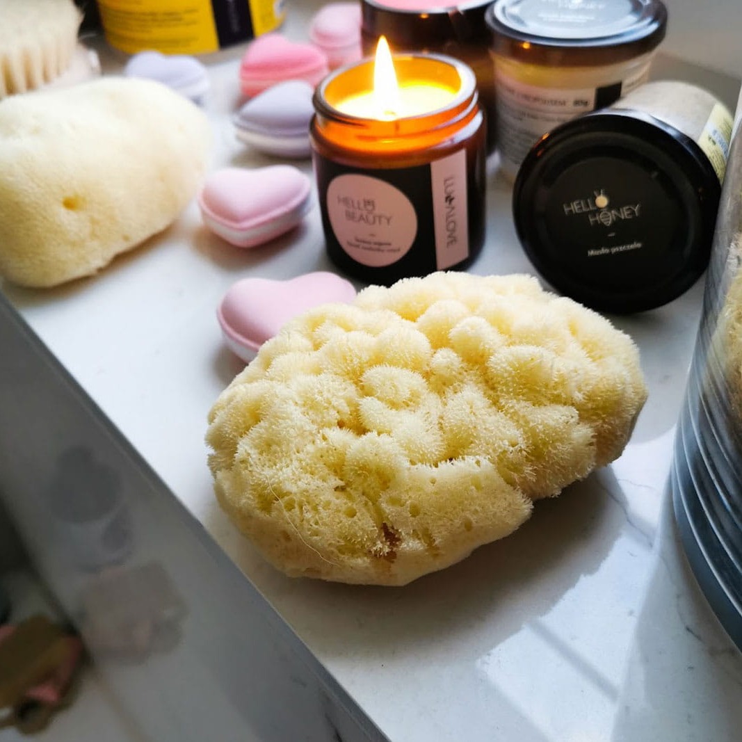 Lullalove Gąbka Fine Silk King Size - 100% naturalna