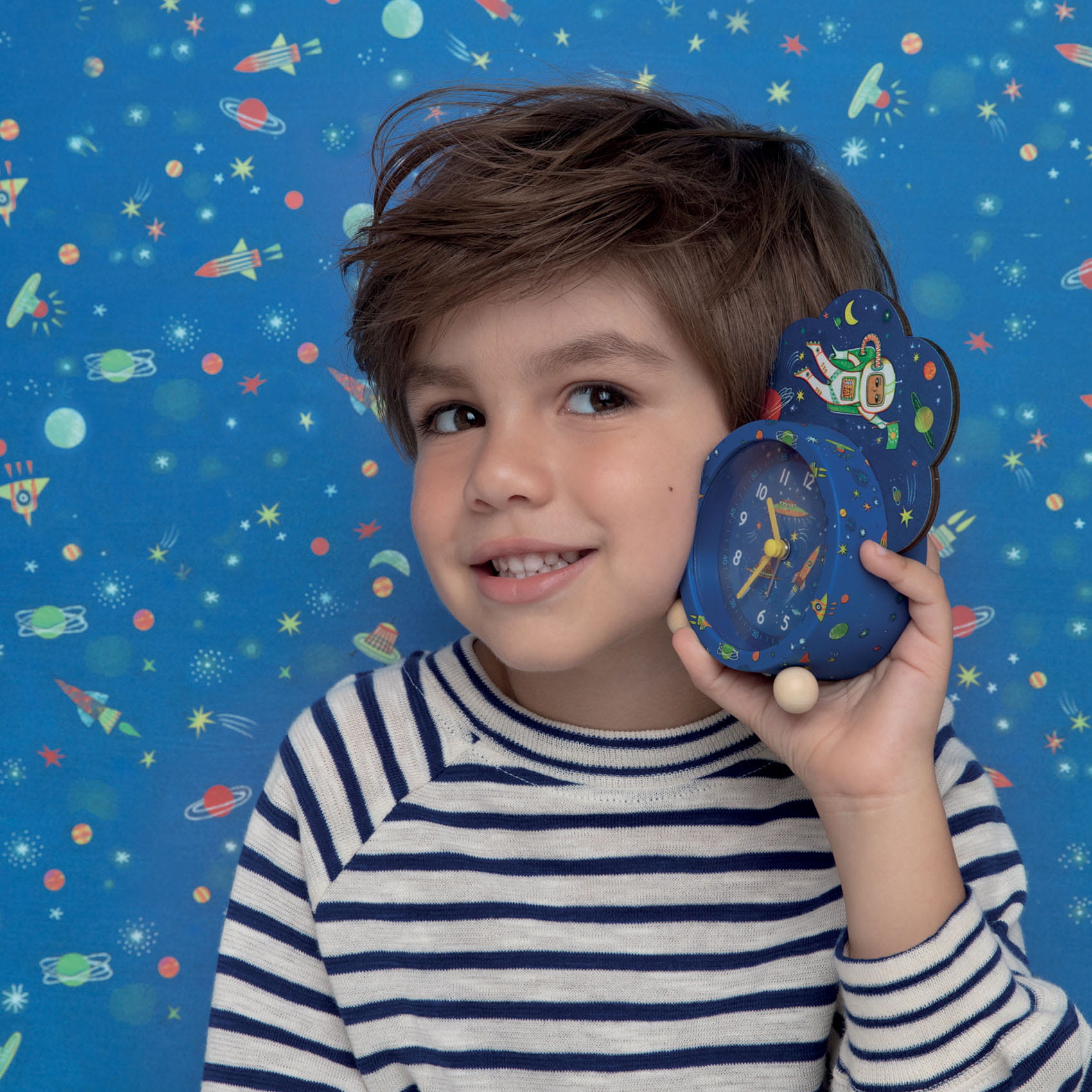 Djeco Budzik Kosmos edukacyjny dla dzieci 3+ | Zegarek