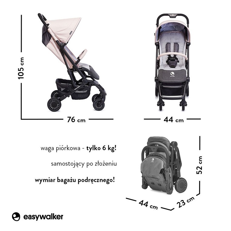 Easywalker Buggy XS Wózek Spacerowy Monaco Apero 0+
