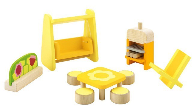 Sevi Zestaw mebli ogrodowych drewniany 9 el. 3+