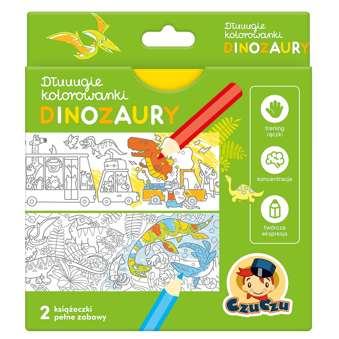 Czuczu, Zestaw rysowanek Dinozaury 4+