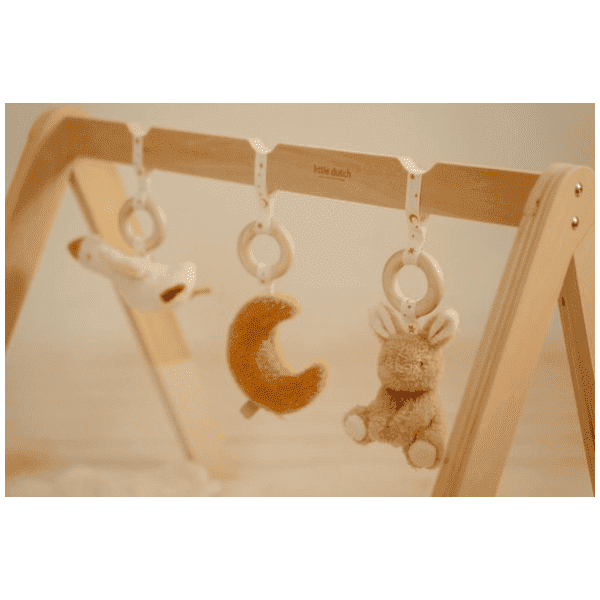 Little Dutch Pałąk Interaktywny Newborn Naturals Drewniany 0-6m