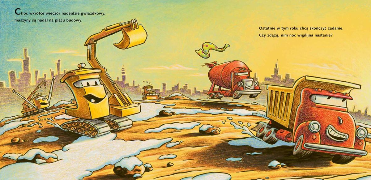 Wieczór Gwiazdkowy Na Placu Budowy - Książka dla Dzieci 3+