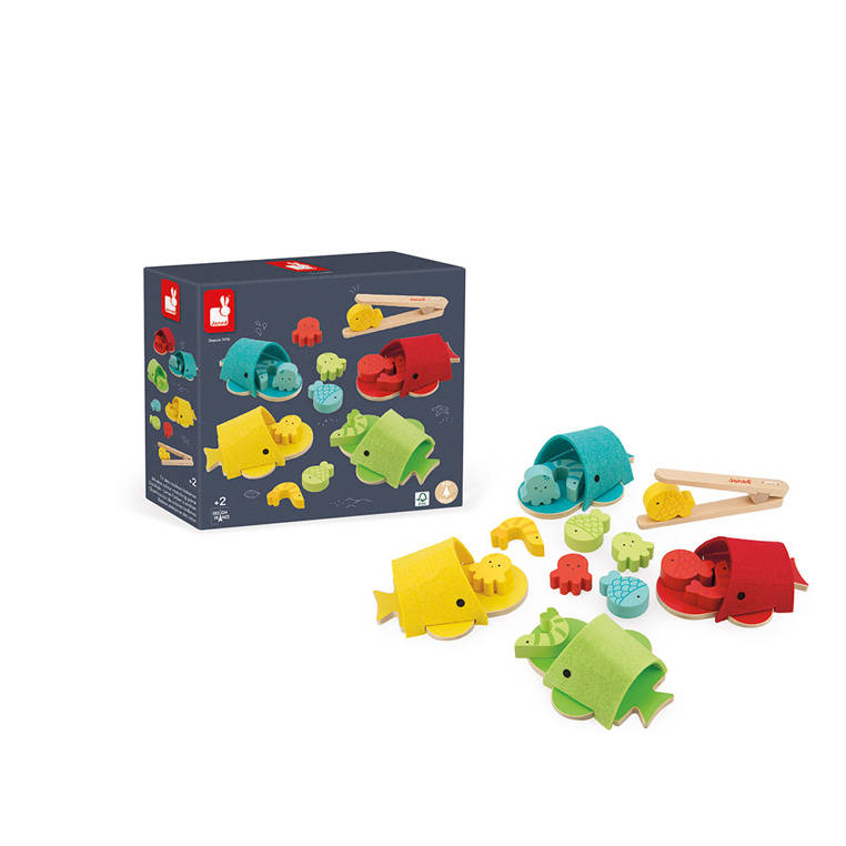 Janod Wieloryby Sortowanie Kolorów Filcowe 2+