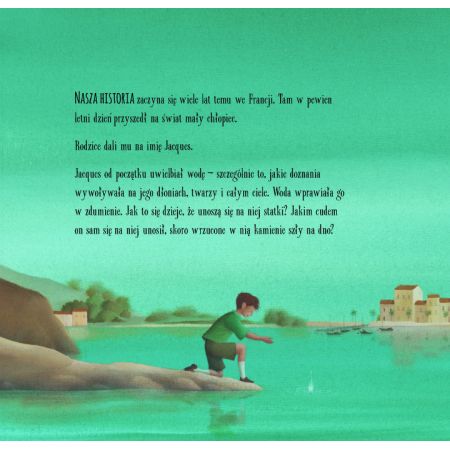 Podwodny świat Opowieść o Jacquesu Cousteau Książka