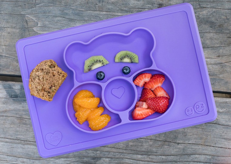 EZPZ Talerzyk z podkładką 2w1 Care Bears™ Mat 4+ miesiące